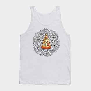 Pizza Doodle Tank Top